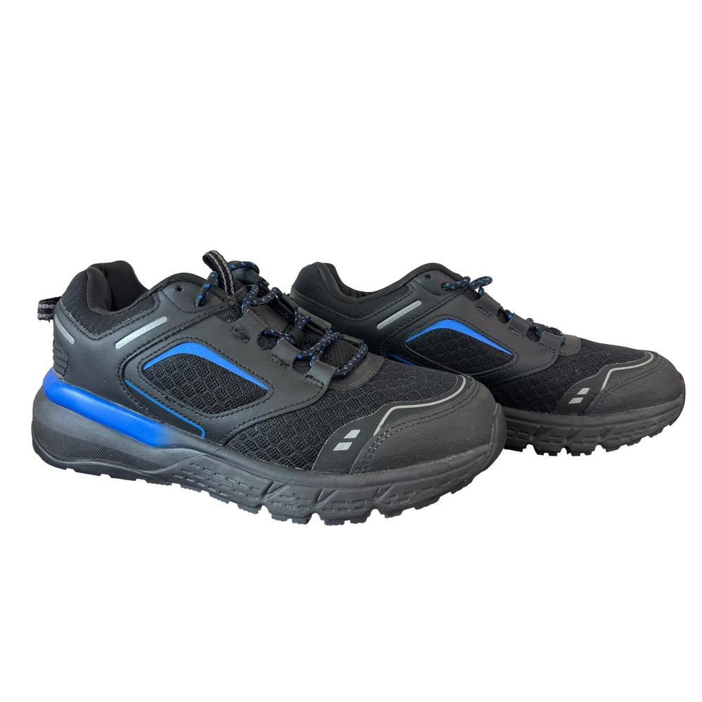 Herman Survivors Womens Black Blue Slip Resistant Work Shoes Size 8